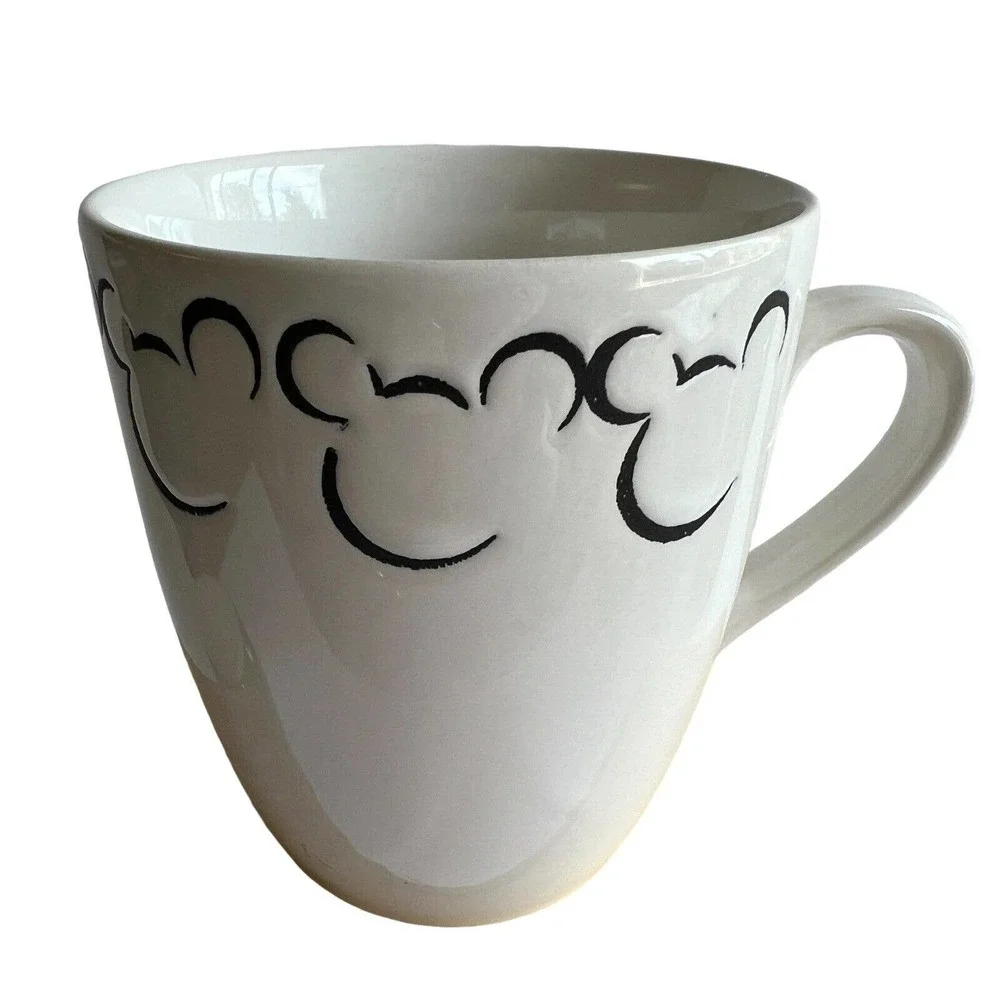 MICKEY MOUSE White Coffee MUG Disney Gibson Overseas Inc. Alhambra Mickey & Co
